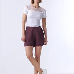 Cover Story Brown Regular Fit Shorts image 4