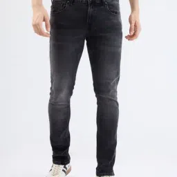 Spykar Black Cotton Slim Fit Jeans-picture-29