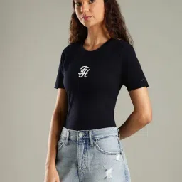 TOMMY HILFIGER Desert Sky Logo Slim Fit Cotton T-Shirt image 3