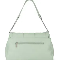 Fastrack Edge Mint Green Quilted Large Shoulder Bag image 5