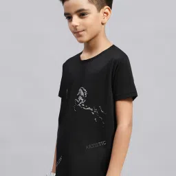 Monte Carlo Boys Black Printed T-Shirt image 4