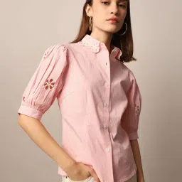 Only Pink Striped Shirt-image-76