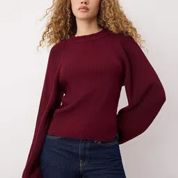 Trendyol Women Ribbed Pullover-image-60