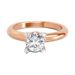 Sparkles Lab Grown Diamond 14k (585) Rose Gold Ring for Women-picture-42