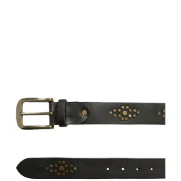 Art N Vintage Black Leather Waist Belt For Men image 4