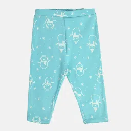 MINIKLUB Girls Blue Printed Full Sleeves Top with Pants image 4