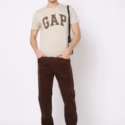 GAP Brown Relaxed Fit Solid Jeans image 4
