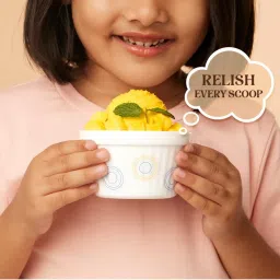 Larah by Borosil White Glass Ice Cream Bowl - Set of 6 image 4