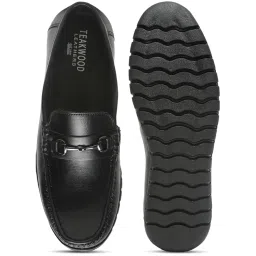 Teakwood Leathers Men's Black Casual Loafers image 4