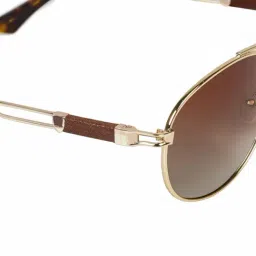 Hidesign Grey UV Protection Aviator Sunglasses for Men image 5