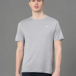 Red Tape Light Grey Melange Regular Fit Sports T-Shirt-image-45