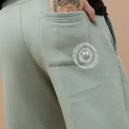 Smileyworld Green Relaxed Fit Joggers image 4