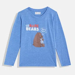 Eteenz Girls We Bare Bears Printed Pure Cotton T-shirt-picture-15