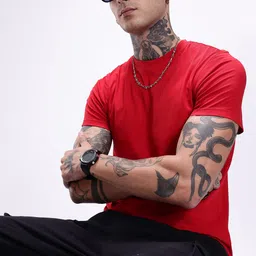 Kook N Keech Solid Crew Neck T-shirt image 1