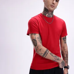 Kook N Keech Solid Crew Neck T-shirt image 2