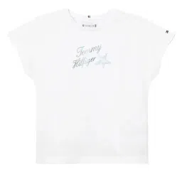 TOMMY HILFIGER White Applique Regular Fit T-Shirt-image-98
