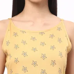 R&B Mustard Rayon Floral Print Fit & Flare Dress image 5