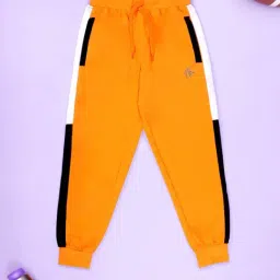 KiddoPanti Boys Orange Cotton Cut N Sew Trackpants-picture-27