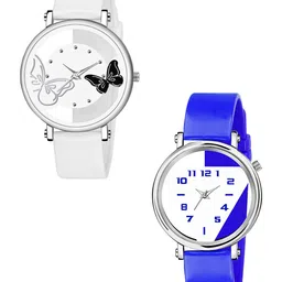 Gopal Shopcart Unisex Printed Dial & Straps Analogue Watch 601 White 602 Blue-picture-10