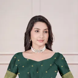 Vmdesigns Ethnic Motifs Zari Art Silk Handloom Banarasi Saree-picture-20