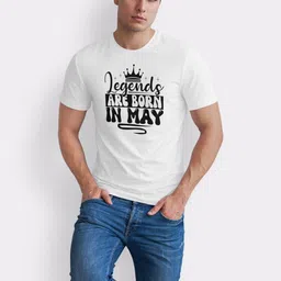 Seekbuylove Men Typography Printed Bio Finish Pure Cotton T-shirt image 4