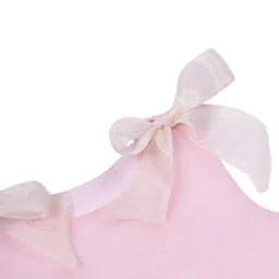 YK Girls Solid A-Line Dress with Bows image 5