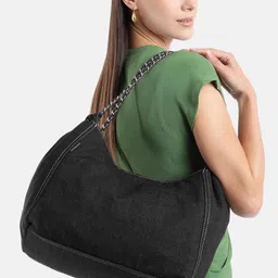 Lino Perros Denim Structured Shoulder Bag image 2