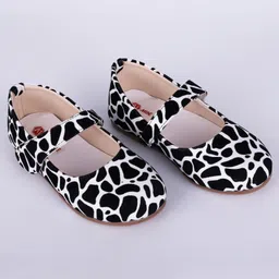 Mine Sole Cheetah Printed Bellies - Black And White-picture-15