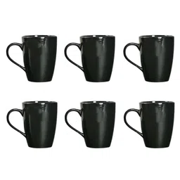 Femora Black Set Of 6 Ceramic Coffee Mug (Color May Vary)- 360 ml-picture-35