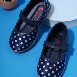mine sole Minesole Polka Dots  Detailed Ballerinas - Blue-picture-25