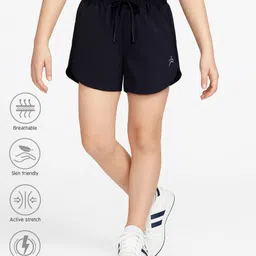 Pine Active Ultra Light Woven Performance Above Knee Length Solid Color Shorts - Navy Blue-picture-17