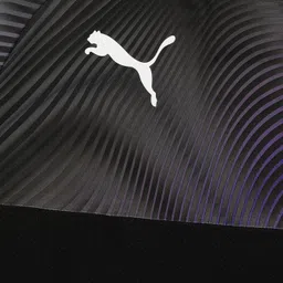 Puma Half Sleeves CUP Jersey Jr Logo Print  - Black image 4