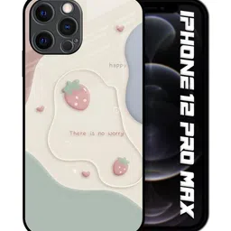 QRIOH Floral Printed iPhone 12 Pro Max Back Case Mobile Accessories image 2