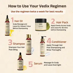 vedix Ayurvedic Hair growth Kit for Dry Hair, Dry Scalp, Wavy Hair image 2