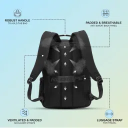 Red Tape 30 L Black Large Laptop Backpack image 4