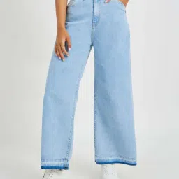 Styli Blue Cotton Relaxed Fit Jeans-image-56