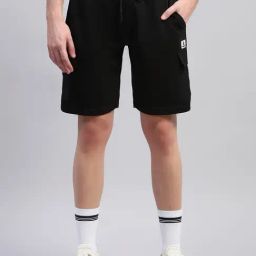Rock.It Black Regular Fit Sports Shorts-picture-42