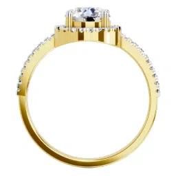 Sparkles Lab Grown Diamond 14k (585) Yellow Gold Ring for Women image 4