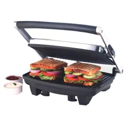 Borosil Sandwich Maker 1000W Non stick coating (Black) image 4