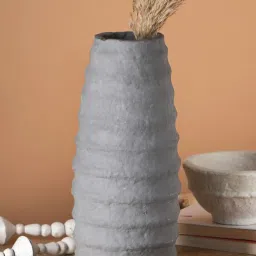 FIG Living Grey Paper Mache Vase image 4