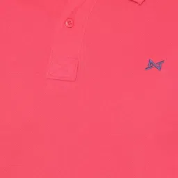 Force NXT Red & Sea Green Cotton Regular Fit Polo T-Shirt image 4