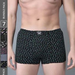 Dollar Bigboss Assorted Cotton Regular Fit Printed Trunks - Pack Of 7-picture-15
