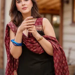 KALINI Women Solid Kurta with Palazzo & Dupatta image 2