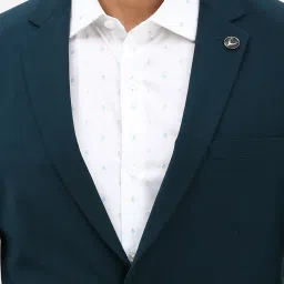 Allen Solly Blue Slim Fit Two Piece Suits image 4