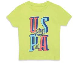 U.S. Polo Assn. Kids Lime Green Printed T-shirt-picture-38