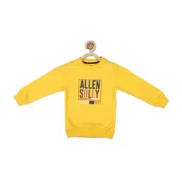 Allen Solly Junior Yellow Graphic Full Sleeves Sweatshirt-image-79