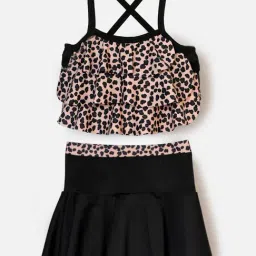 Cukoo Kids Black & Peach Printed Top set-picture-13