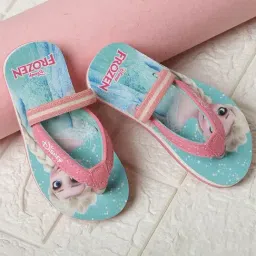 Kidsville Kids Frozen Printed Pink Thong Sandals-picture-25