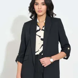 Annabelle By Pantaloons Black Beauty Comfort Fit Blazer-picture-37