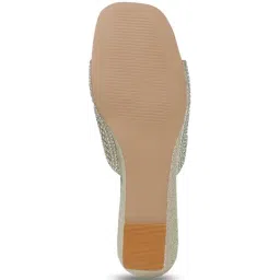 Iconics Women's Gold Casual Wedges image 5